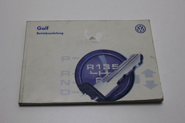 VW Golf 3 Betriebsanleitung Bedienungsanleitung Anleitung Handbuch 01/1997