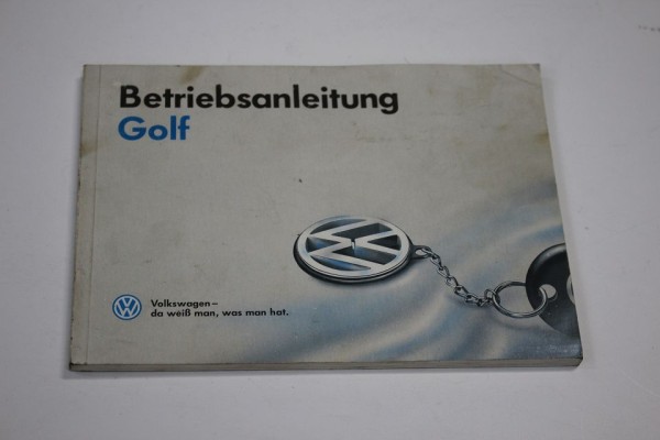 VW Golf 3 Betriebsanleitung Bedienungsanleitung Anleitung Handbuch 09/1993